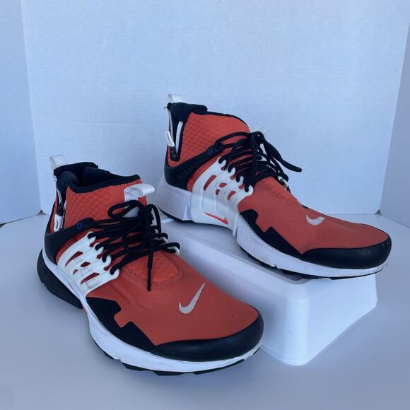 Nike Air Presto Mid Utility Orange Men's Size 12 DC8751-800 Great Condition - Picture 1 of 6